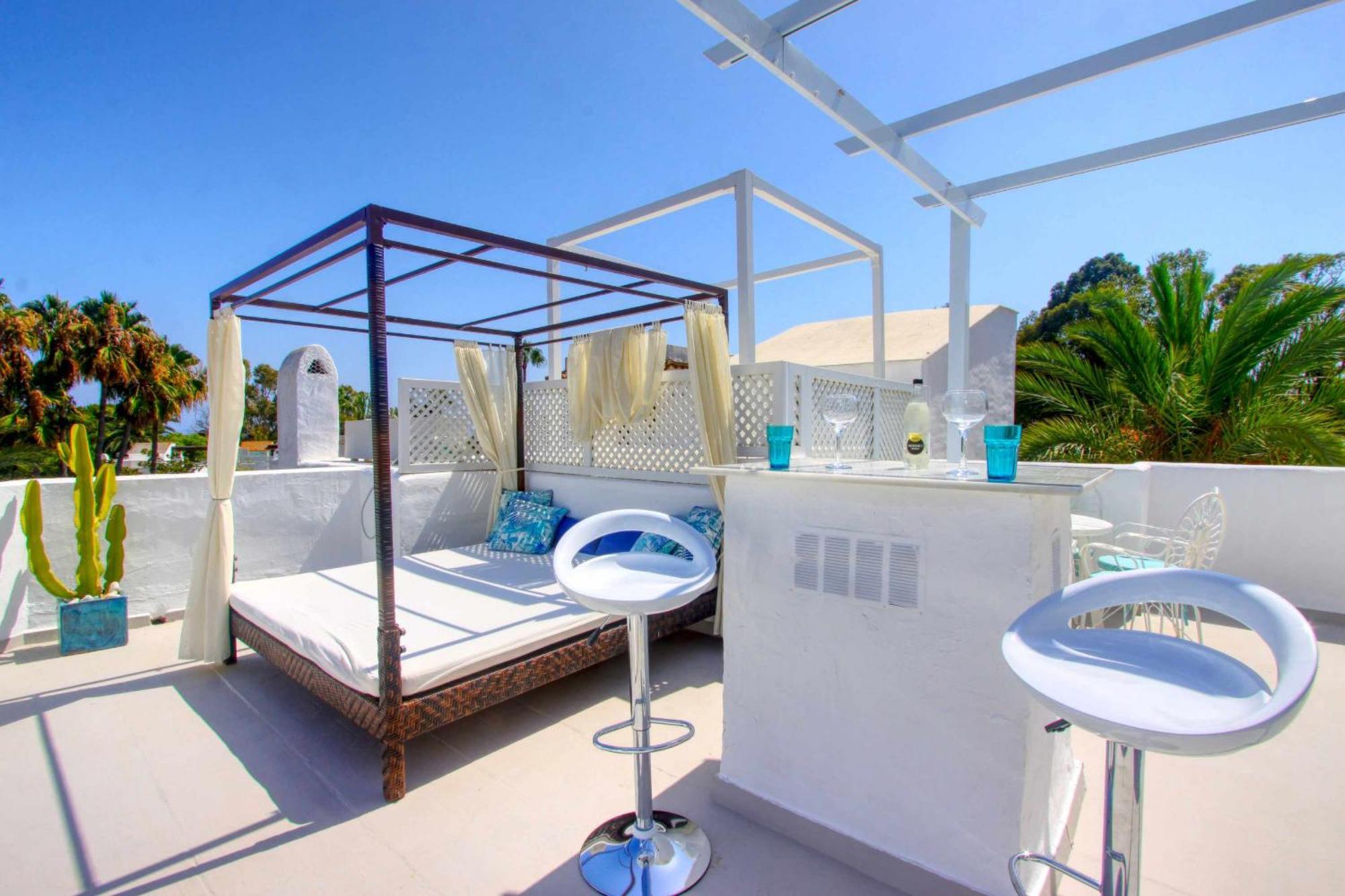 1108 Beachfront 2 Apartments With Roofterrace 80Mtrgt Beach 3 Pools Marbella Exteriér fotografie
