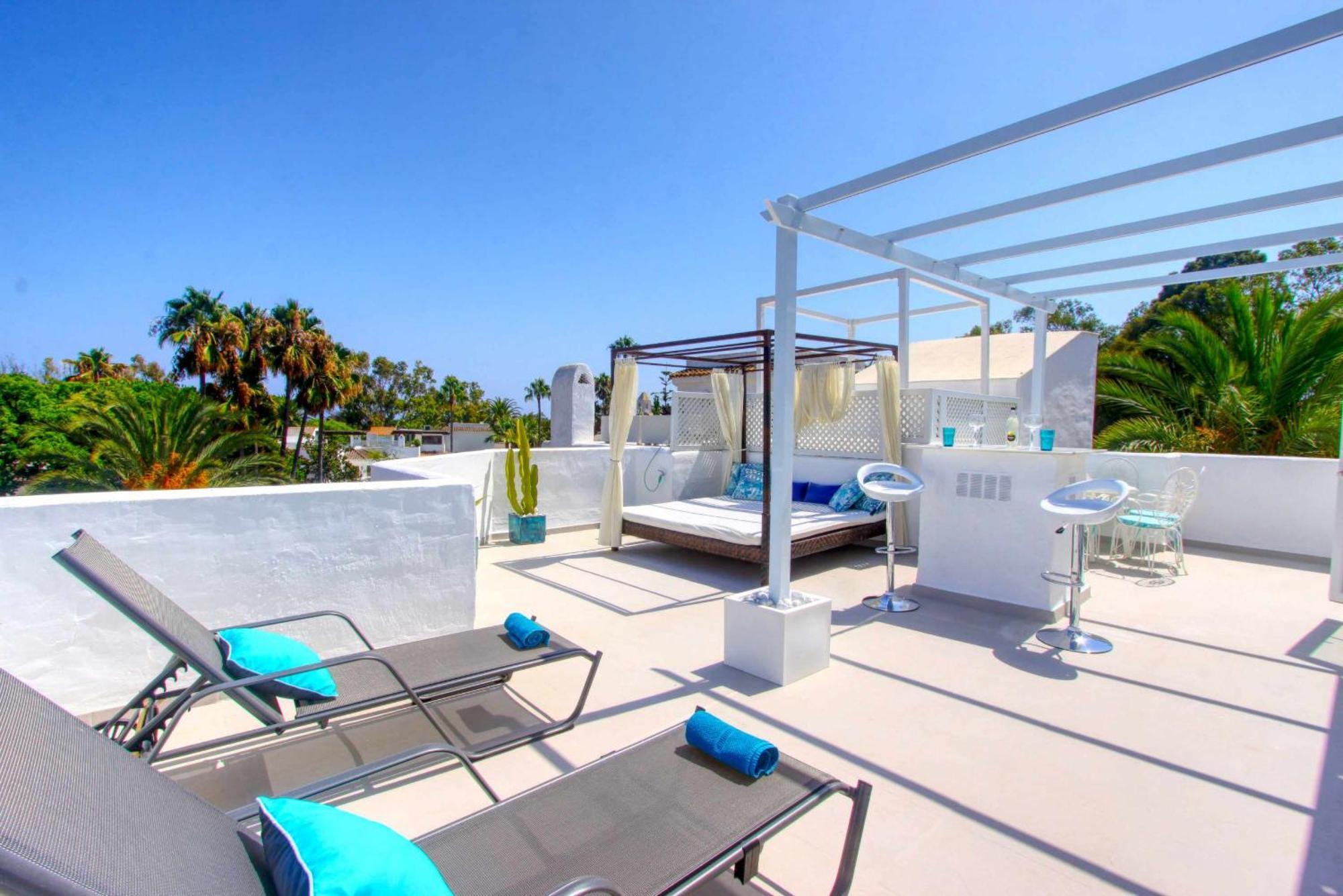 1108 Beachfront 2 Apartments With Roofterrace 80Mtrgt Beach 3 Pools Marbella Exteriér fotografie